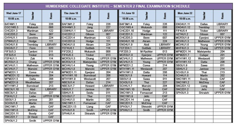 SEM2 Exam Schedule 2025_2026 - Updated June 4639162029258047701
